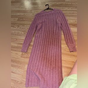 Long sweater dress
